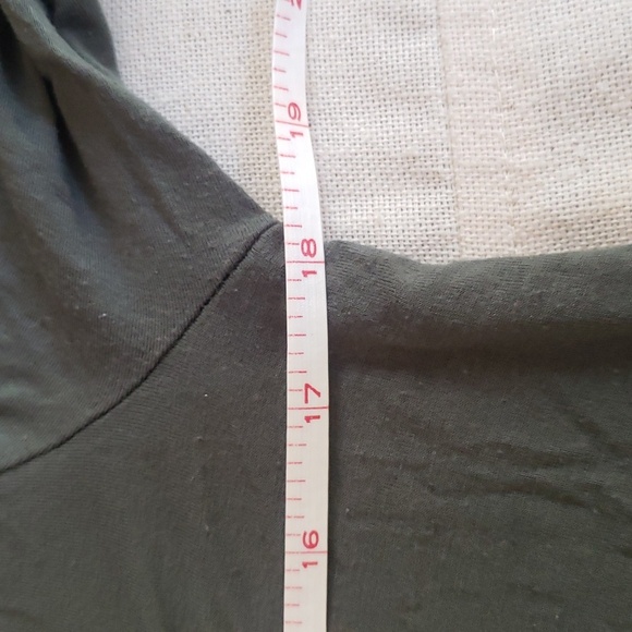 Y2K Hollister Shirt Womens M Forest Green Long Sleeve V-Neck Tee Fall Aesthetic - Picture 6 of 9